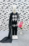 OC 141 Faux Georgette Embroidery Kids Girl Wear Kurti With Bottom Dupatta Wholesale Online